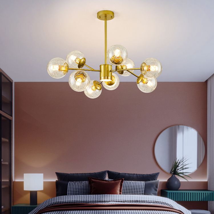 Luminaires de pendentif en verre sphérique