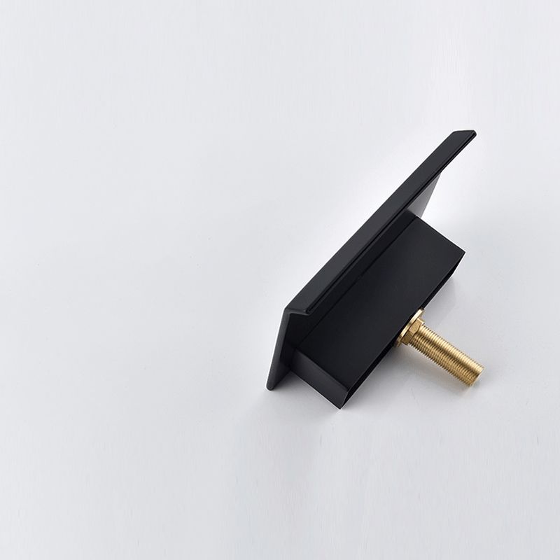 Modern Bathroom Faucet Low Arc Pure Color Wall Mounted Bathroom Sink Fauce