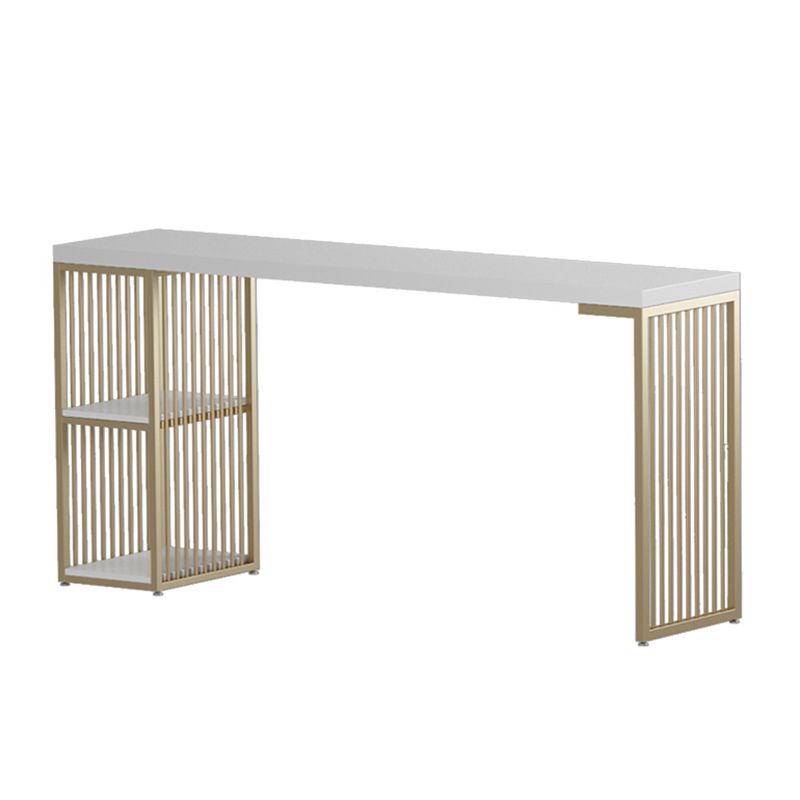 Indoor Glam Bar Dining Table Rectangle Bar Stool Table with Storage