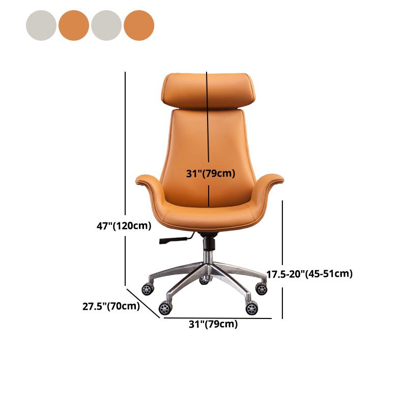 Modern Executive Chair Leather Swivel Tilt Mechanism Managers Chair