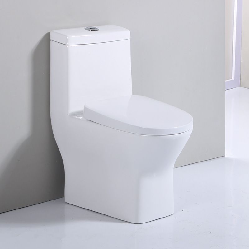 Modern Siphon Jet Toilet Floor Mount Urine Toilet with Toilet Seat