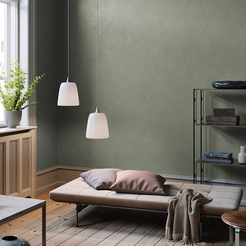 Scandinavian Style Wallpaper Roll Pure Patterned Non-Pasted Wall Decor, Soft Color