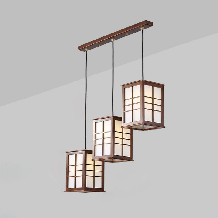 Marco rectangular de madera colgante moderno de simplicidad para sala de estar comedor de baño