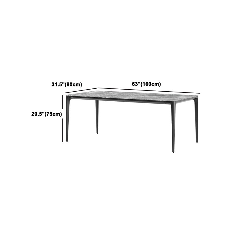 Modern Grey 1/4/5/7 Pieces Dinette Set Rectangle Legs Indoor Dining Table Set
