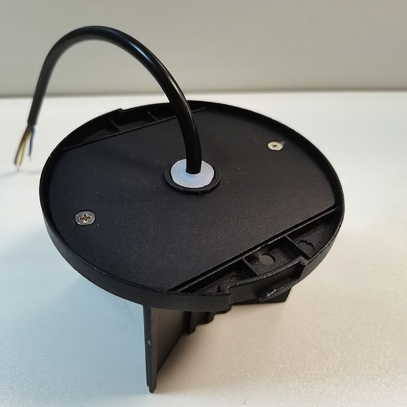 Hoop Shape Wall Light Modern Style Metal 2 Lights Sconce in Black/White