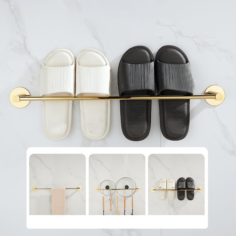 2 Piece Bathroom Hardware Set Modern Stainless-steel Slipper Rack