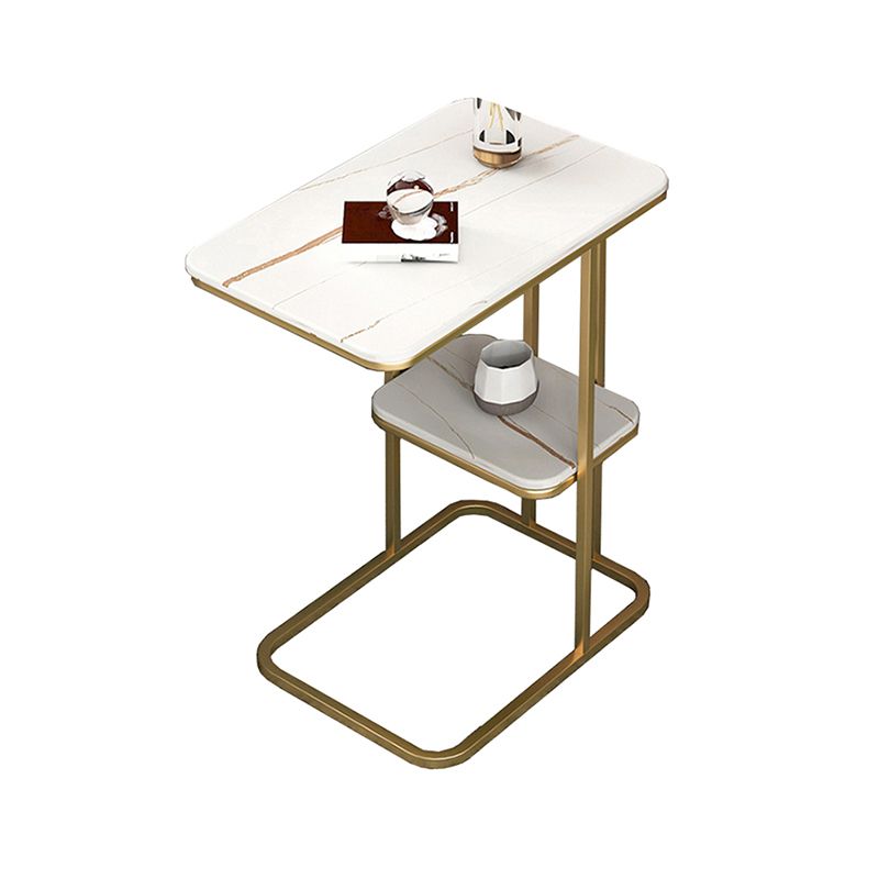 7.9"H Modern Style Side End Table Metal Frame Sofa Side Accent Table