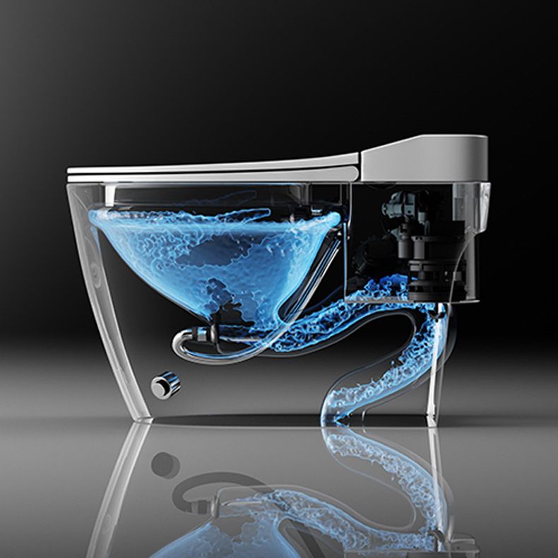 Modern Siphon Jet Toilet Concealed Tank Flush Toilet with Toilet Seat