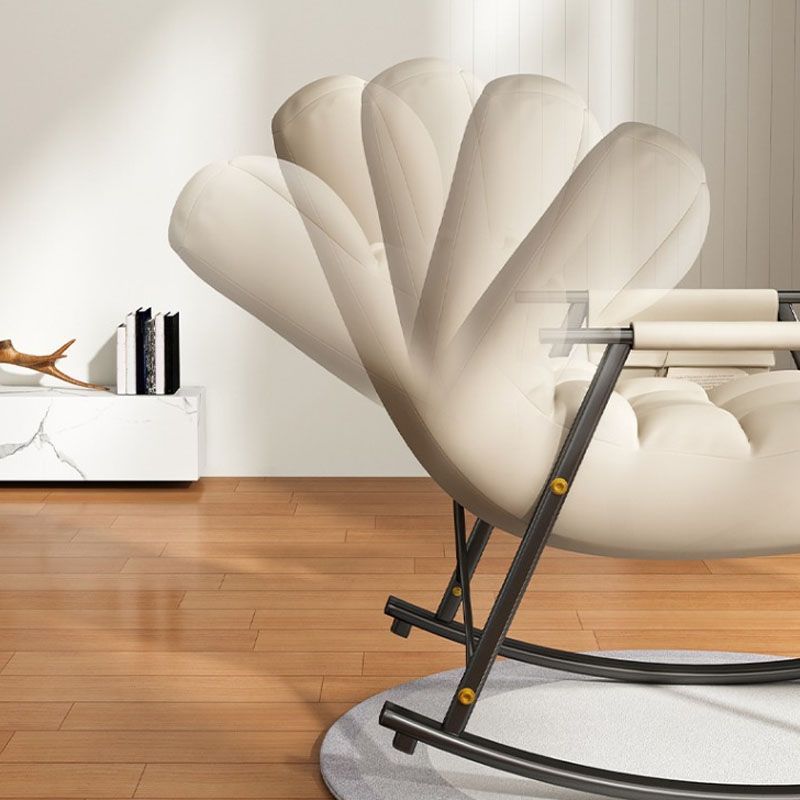 Bedroom and Balcony Single Simple Rocker Chair Waterproof Lazy Sofa Chair