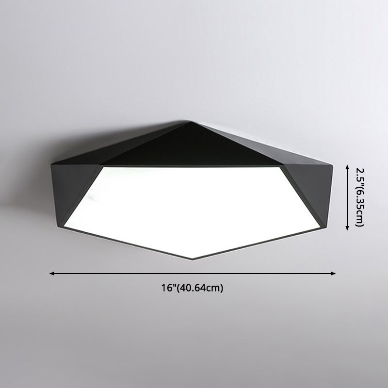 Nordic Macaroon Flush Mount ha condotto la luce creativa Geometria Flush Mount Illuminazione per la camera da letto