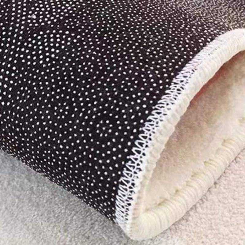 Gray Modern Rug Polyester Feather Indoor Rug Washable Rug for Living Room