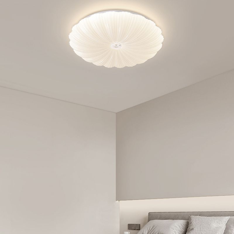 1 Light Circular Flush Light Contemporary Acrylic Flush Mount Lights for Bedroom