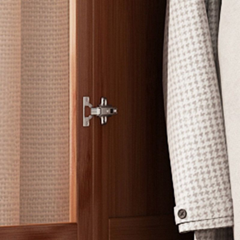 Modern Style Wardrobe Cabinet Solid Wood Clothes Rail Wardrobe Armoire