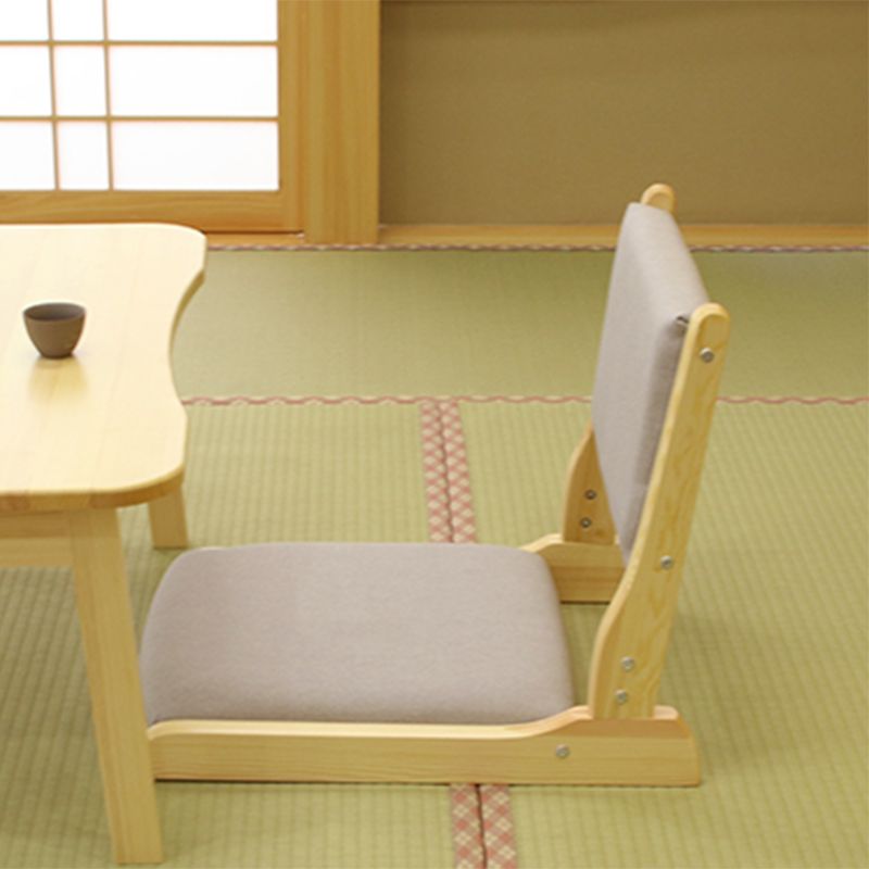 Linen Armless Chair16.9"L x 20.8"W x 18.1"H Solid Wood Frame Chair