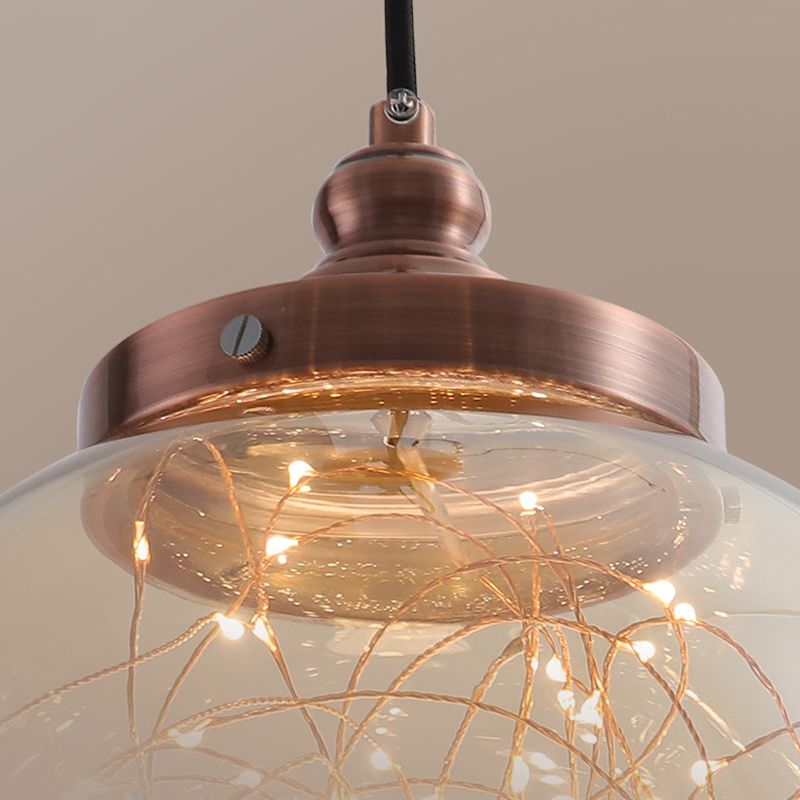 Glass Starry Ceiling Pendant Light Minimalist Style LED Pendant Lighting Fixture