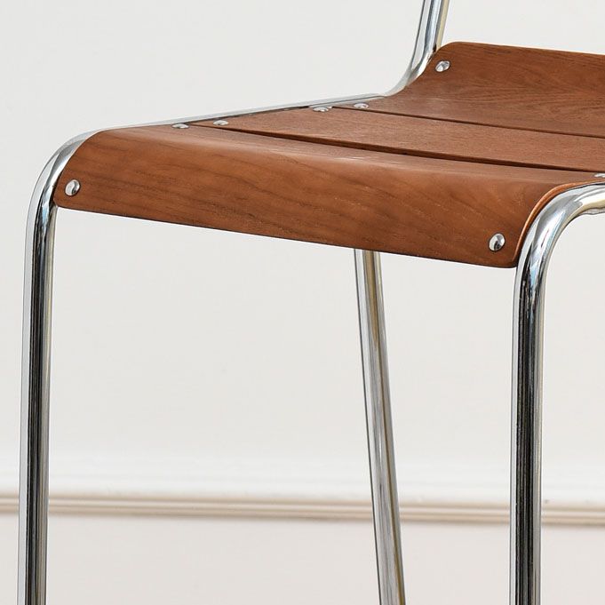Contemporary Living Room Bar Stools Metal Stackable Counter Stool