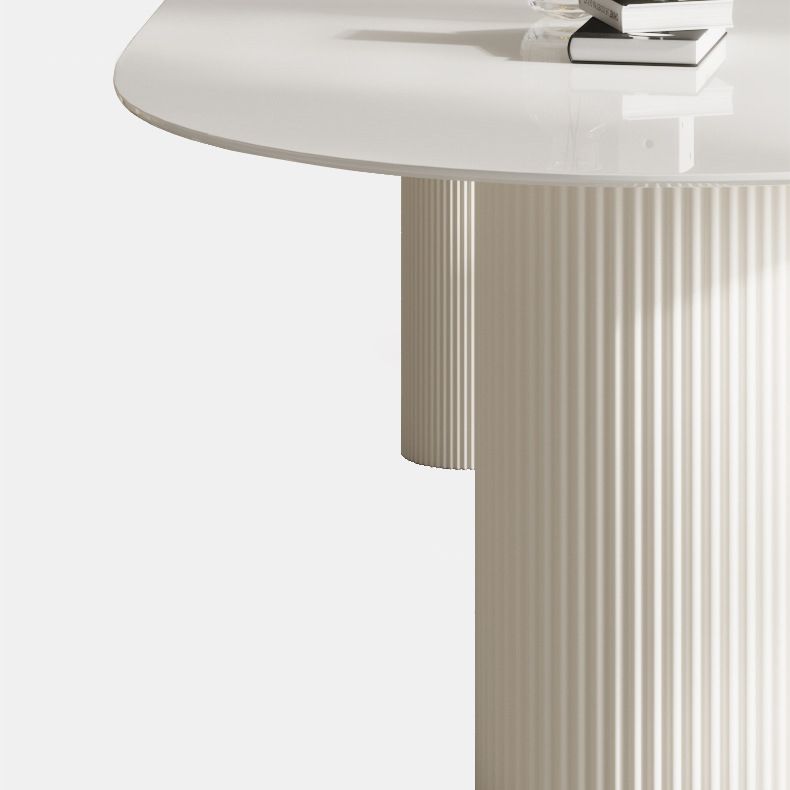 Metal and Stone Table Glam Style Minimalist Home Freeform Dining Table