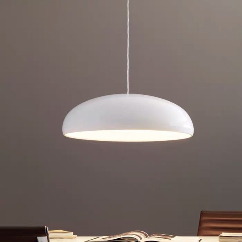 Bowl Shade Drop Pendant Modernist Metal 1 Light Suspension Light for Dining Room