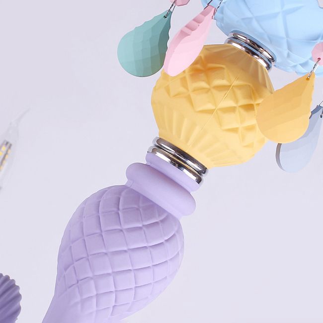 Bunte Metall Kronleuchter anheizt helle gebogene Arme moderne Stil Multi -Lichter -Federung Licht