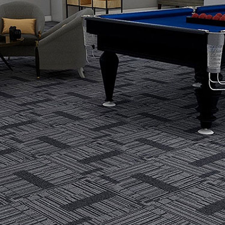 Modern Carpet Tiles Multi Level Loop Glue Down Non-Skid Carpet Tile for Foyer