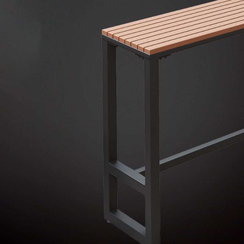 Industrial Brown Bar Table Set 1/2/5 Pieces Wood Counter Table for Indoor