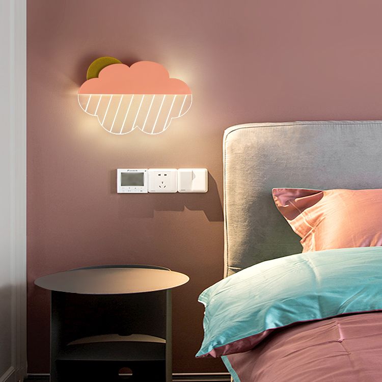 Metal Cloud Wall Lighting Fixtures Modern Style 1 Light Wall Lamps