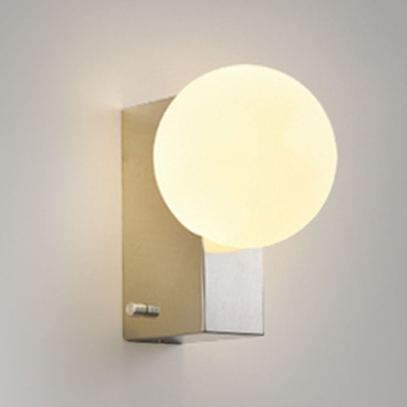 Metal Wall Lamp Modern 1 Light Wall Mounted Lighting for Bedroom