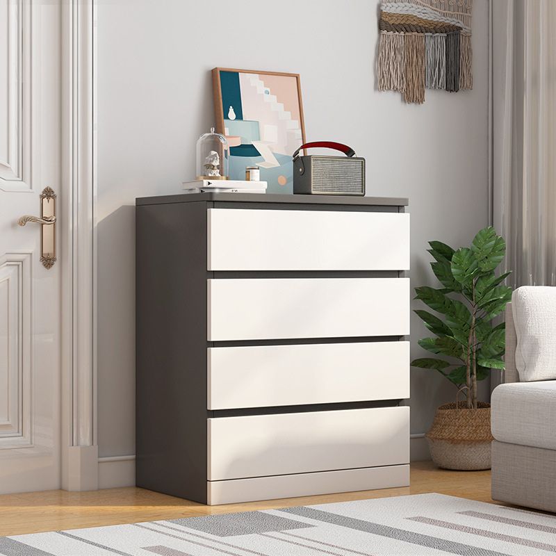 Modern Wood Accent Chest with Drawers Rectangle Chest 23.62" Long
