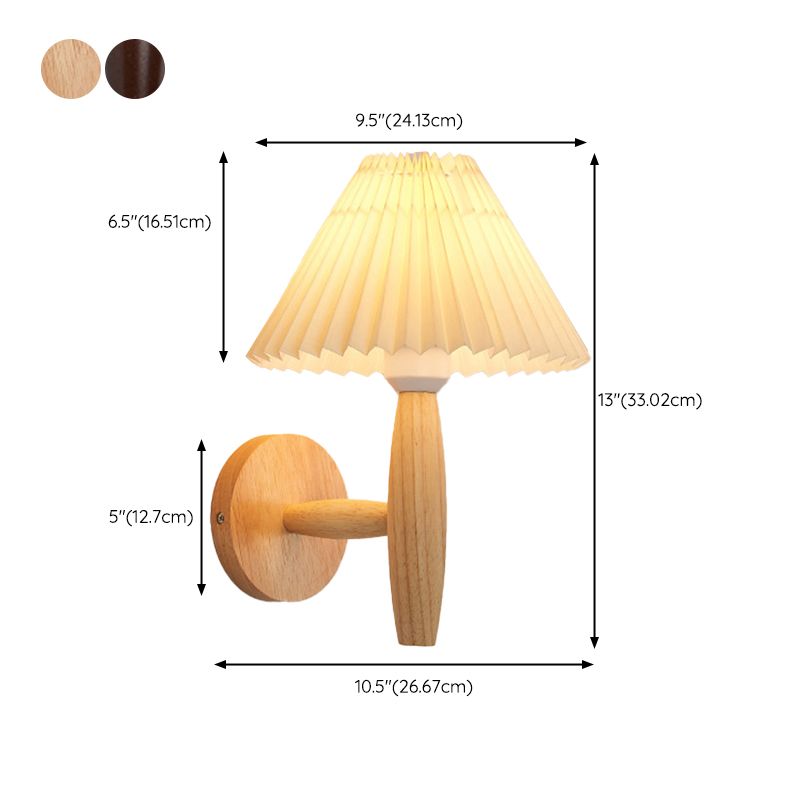 Contemporary Wall Light Wood Lighting with Shaded for Room Restaurant