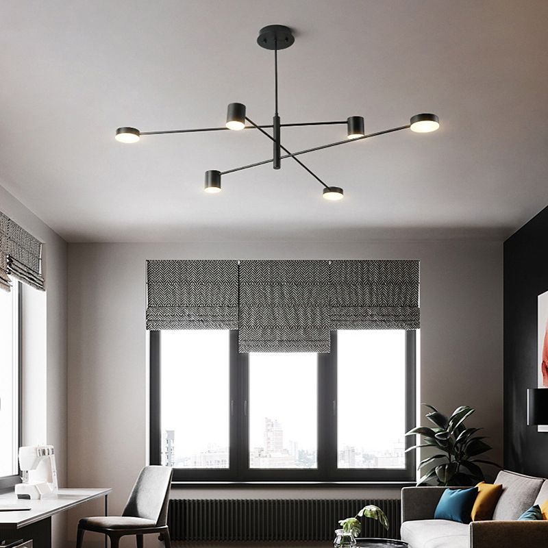 Lampada a sospensione ombreggiata in metallo Stile SEMPLICITÀ LA LADAGGIO PENDANTE LAMO IN NERO