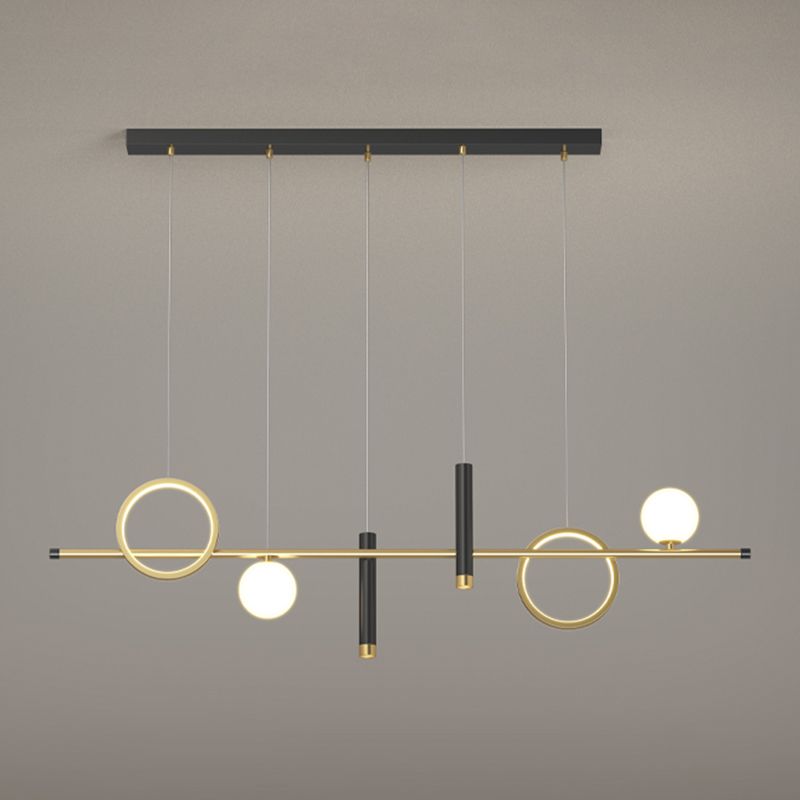 6-Light Contemporary Pendant Lights Geometry Metal Pendant Light Fixtures