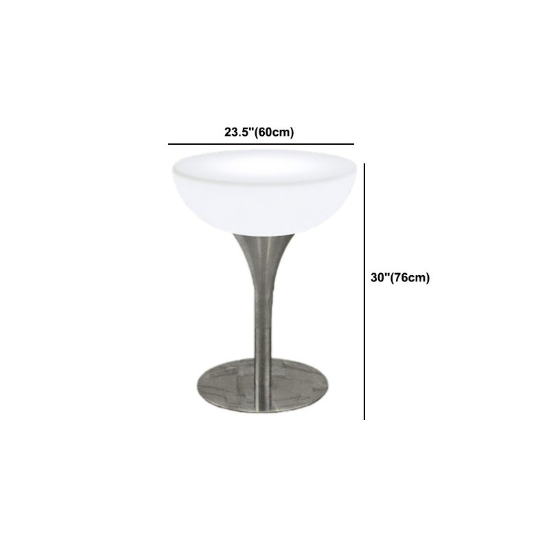 Polyethylene Round Table Industrial Style Bar Lighted Bar Table