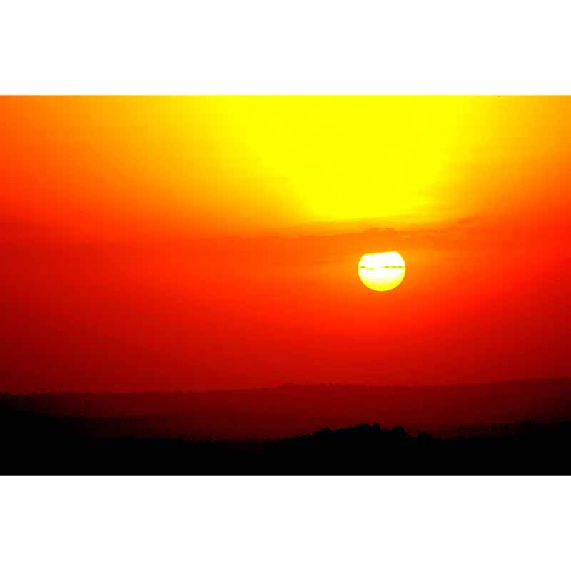 Photography Wall Mural Wallpaper Setting Sun Sitting Room Wall Mural