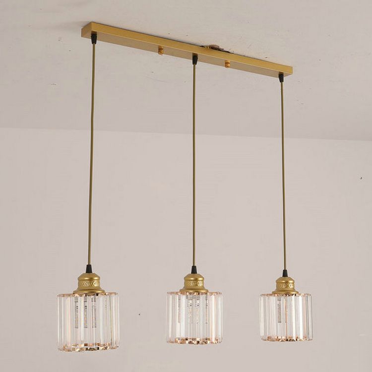 Modern Style Geometry Shape Hanging Lights Crystal Hanging Light Fixtures