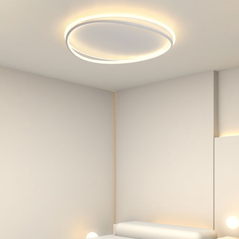 Plafonnier linéaire LED en acrylique, montage encastré en fer forgé de Style concis moderne