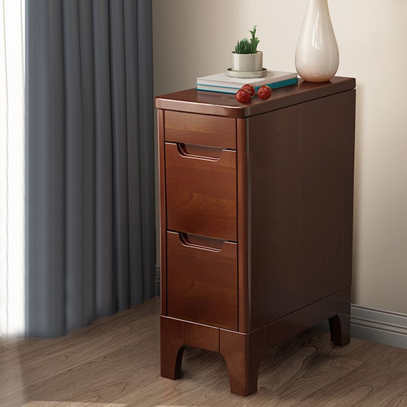 Mid-Century Modern Accent Chest Wood Chest with Antique Finish