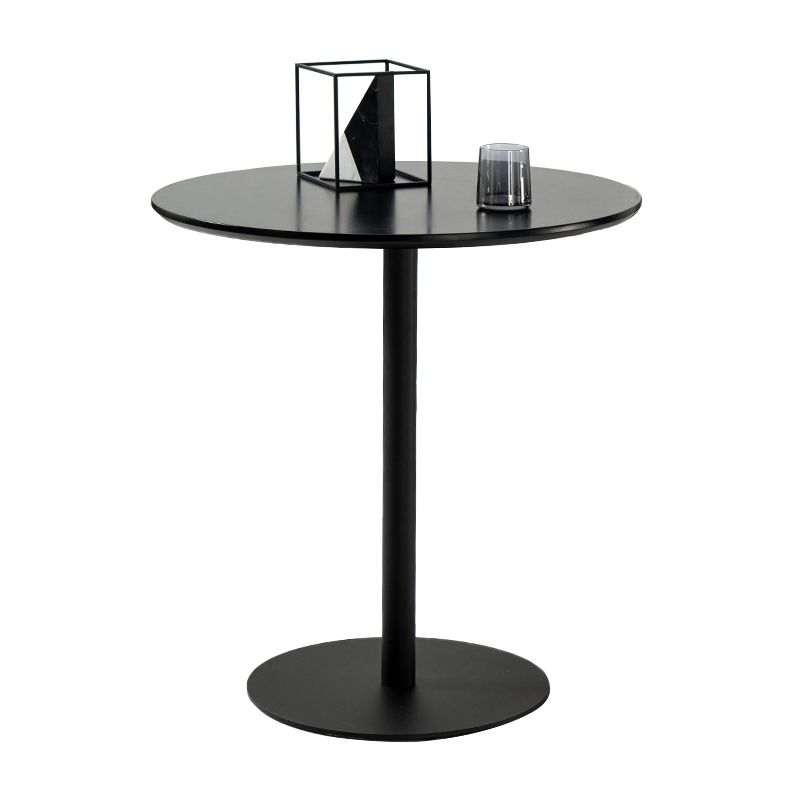Round Pedestal Dinette Table Simplicity Style Dining Site Table for Home Use