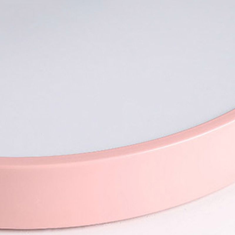 Modern Style Circle Shape Ceiling Lamp Metal 1 Light Ceiling Lighting for Living Room