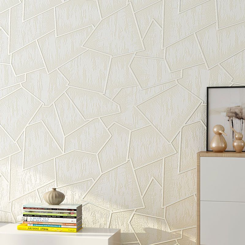 Color Block Wall Art 9090 Wallpaper Roll for Bathroom Decor, 20.5-inch x 31-foot