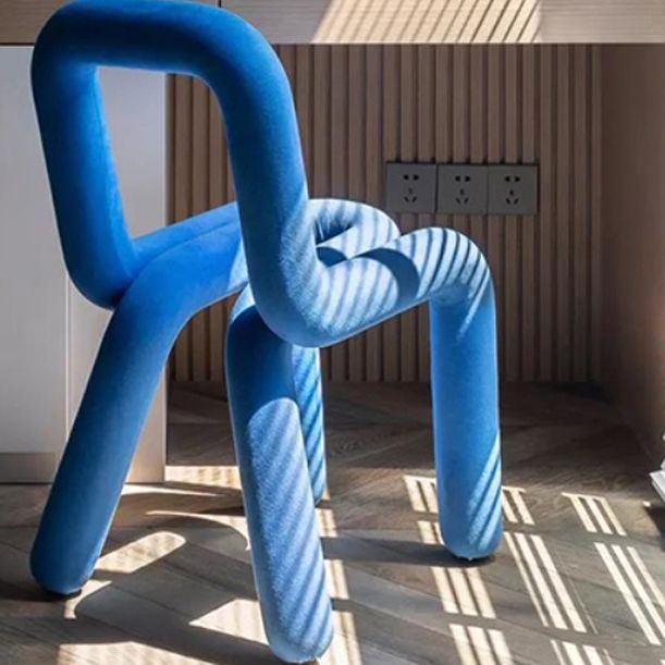 Contemporary Style Open Back Chair Velvet Dining Side Chair for Indoor