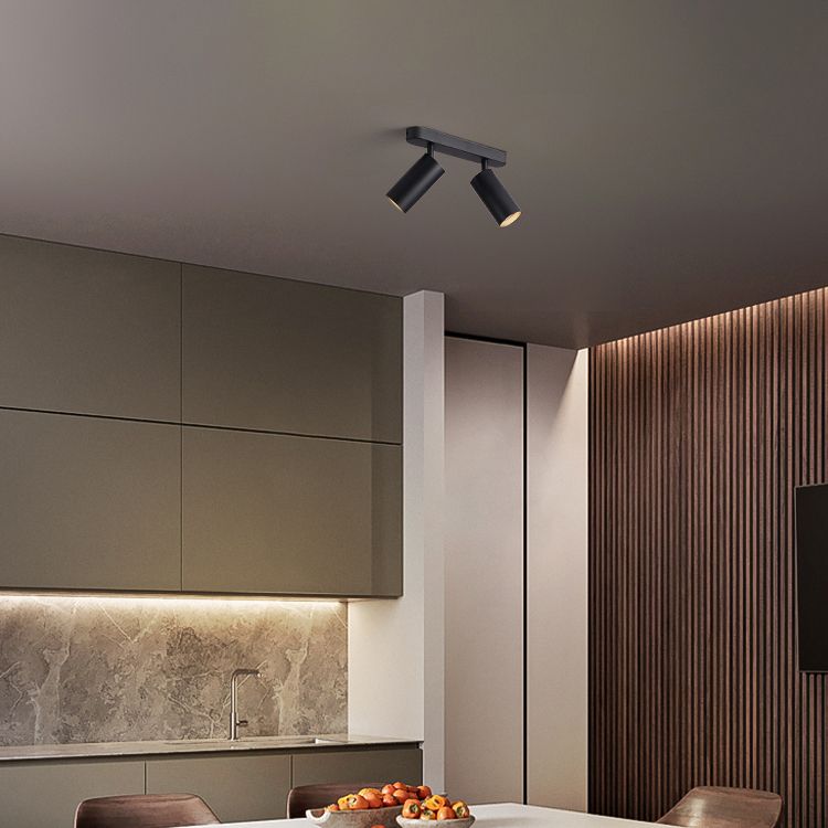 Nordic Style Ceiling Light Cylinder Shape Ceiling Lamp with Aluminum Shade for Bedroom