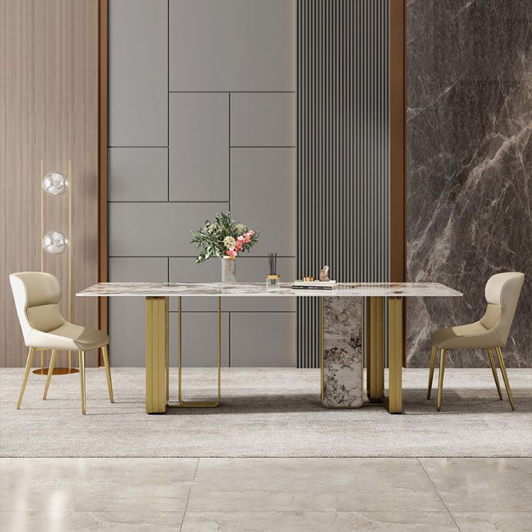 Contemporary Dining Set Stone 1/4/7 Pieces Dining Furniture for Home