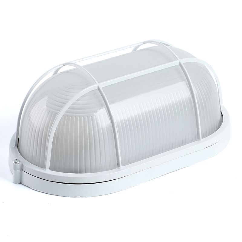 Simplicity Lámpara de techo para balcón, resistente al agua, a prueba de herrumbre, 1 luz de montaje empotrado para exteriores