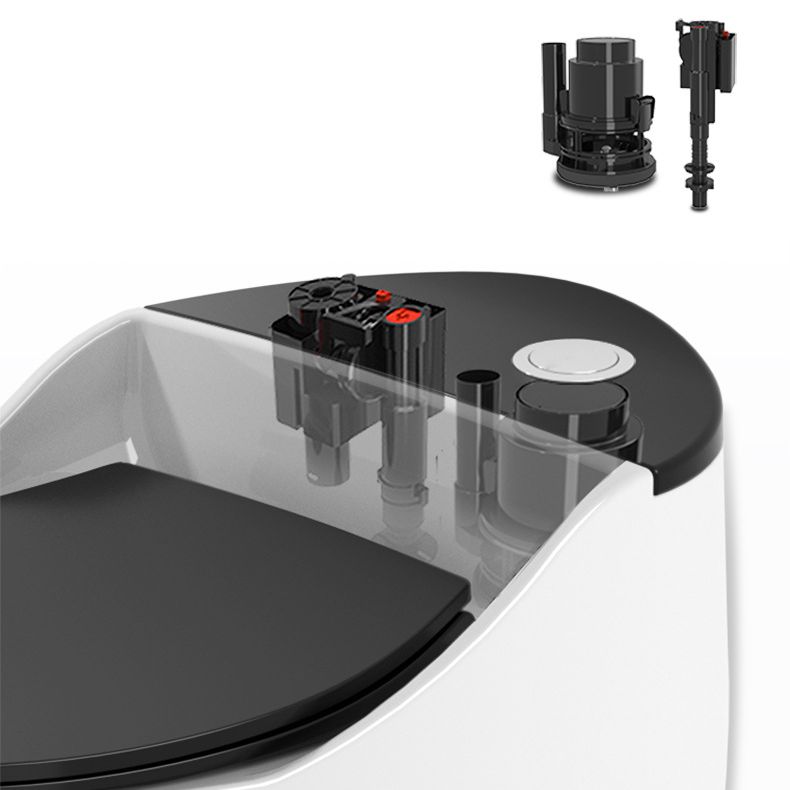 Modern Toilet Concealed Tank One-Piece Flush Toilet with Slow Close Seat