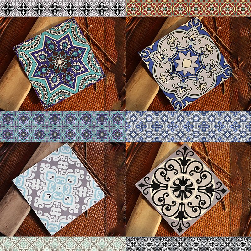 Peel & Stick Vinyl Flooring Multi-Tonal Style Vinyl Flooring with Low Gloss