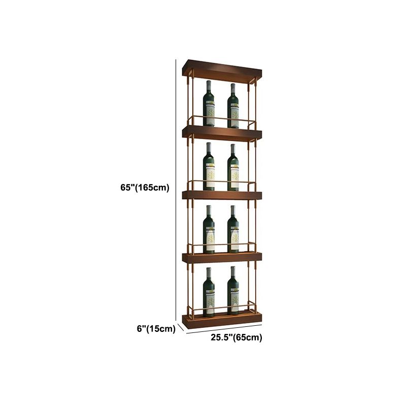 Modern Floor Wine Holder Rack Metal Wine Holder Rack with Shelf