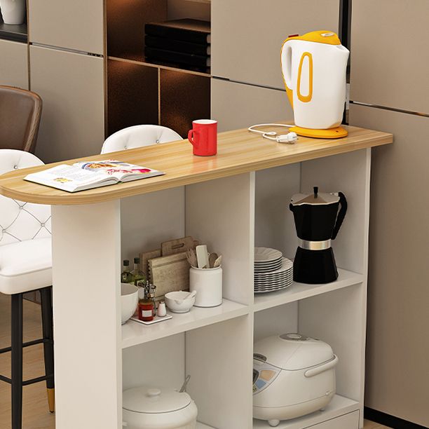 Contemporary Style Wood Specialty Patio Bar Table for Living Room