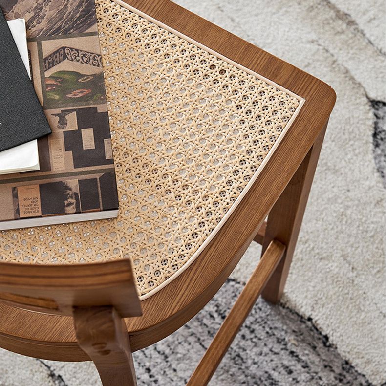 Modern Style Bar-stool Wooden Counter Bar Stool with Wood Legs for Home