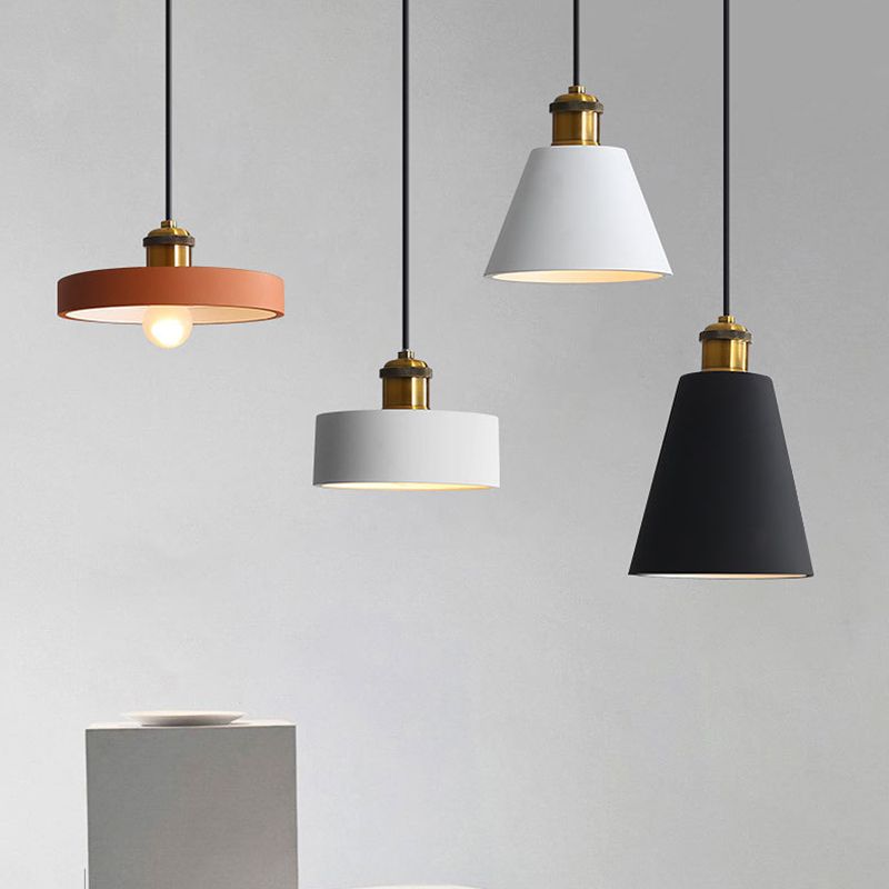 Moderne hanglamp geometrische hanger licht metaalhanglicht in meerdere kleur