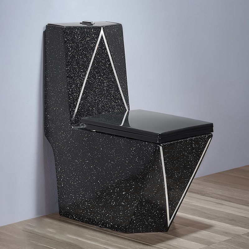 Floor Mount Flush Toilet Traditional One-Piece Toilet with Slow Close Seat